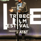 Nia DaCosta accepts her award during the 2018 Tribeca Film Festival, April 26, 2018, in New York City.